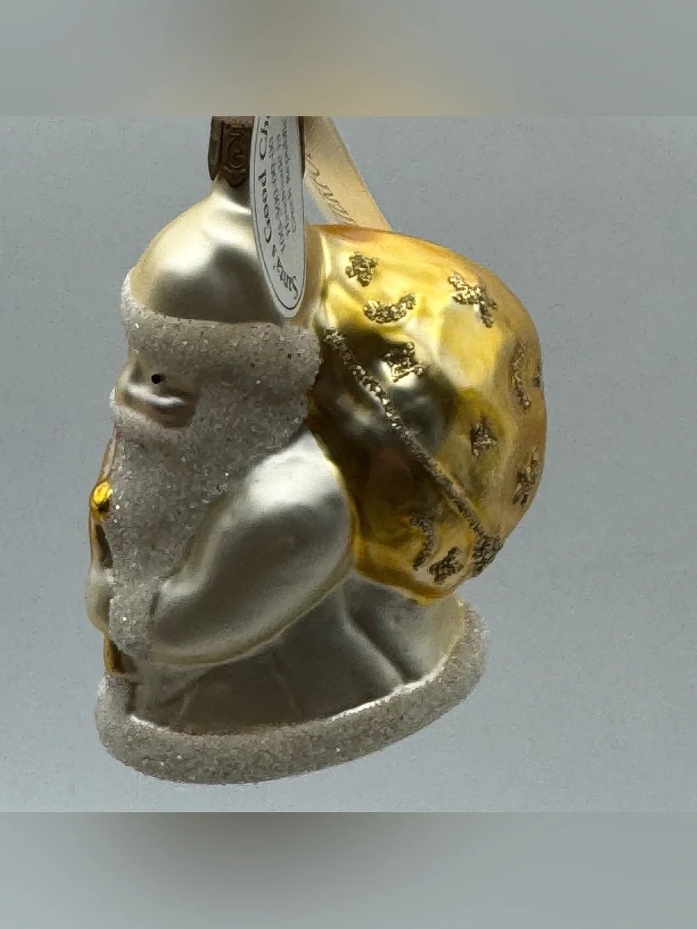 Waterford Holiday Heirlooms Santa’s Good Cheer Glass Christmas Ornament Czech